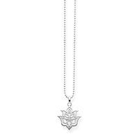 Thomas Sabo Filigree Diamond Lotus Flower Pendant Necklace D_KE0016-725-21-L45V