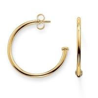 thomas sabo gold plated half hoop carrier earrings cr589 413 12