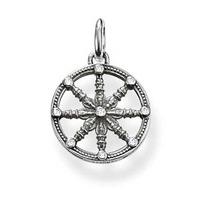 Thomas Sabo Silver CZ Wheel of Karma Pendant KC0001-643-14