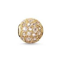 thomas sabo gold plated champagne cubic zirconia crushed pave bead k00 ...