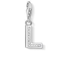 Thomas Sabo Silver Cubic Zirconia Letter L Charm 0234-051-14