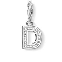 Thomas Sabo Silver Cubic Zirconia Letter D Charm 0226-051-14