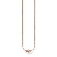 Thomas Sabo Rose Gold Plated Nazar Eye Necklet KE1385-416-14-L42V