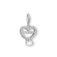 Thomas Sabo Silver Daughter Pave Heart Charm 1267-051-14