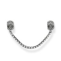 thomas sabo silver oxidised bobble safety chain ks0003 585 12