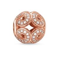 thomas sabo rose gold plated cz glittering wave k0027 416 14