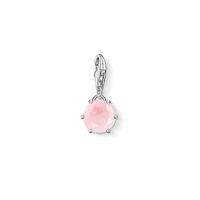 thomas sabo silver october rose quartz charm 1263 034 9