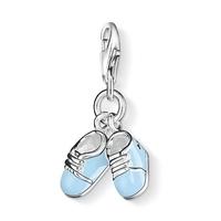 Thomas Sabo Silver Blue Enamel Bootees Charm 0822-007-1