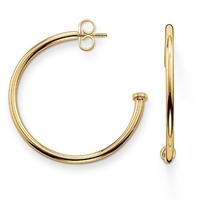 Thomas Sabo Gold Plated Half Hoop Carrier Earrings CR590-413-12