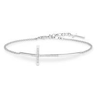 Thomas Sabo Diamond Cross Bracelet D_A0025-725-14-L19V