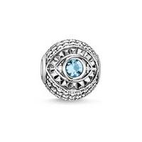 Thomas Sabo Silver Blue Cubic Zirconia Nazar Eye Bead K0110-644-1