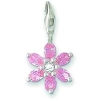 Thomas Sabo Pink CZ Flower Charm 0331-051-9