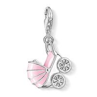 Thomas Sabo Silver Pink Pram Charm 1113-041-9