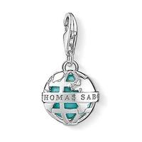 Thomas Sabo Silver Turquoise Globe Charm 1431-404-17