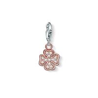 thomas sabo rose gold plated clover leaf charm 0908 416 14