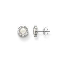 Thomas Sabo Silver Pave Mother Of Pearl Stud Earrings H1861-030-14