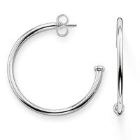 thomas sabo sterling silver half hoop carrier earrings cr590 001 12