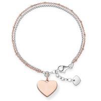 Thomas Sabo Ladies Rose Gold Heart Bracelet LBA0102-415-12
