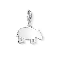 thomas sabo silver plain hippo charm 1345 001 12