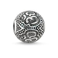 thomas sabo silver oxidised om bead k0042 001 12