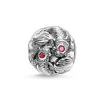 Thomas Sabo Silver Red Cubic Zirconia Koi Bead K0094-639-10