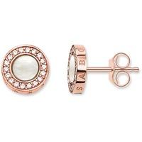 Thomas Sabo Ladies Rose Gold Plated Mother of Pearl Earrings H1861-435-14