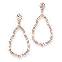 Thomas Sabo Rose Gold Plated Cubic Zirconia Open Dropper Earrings H1900-416-14