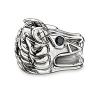 Thomas Sabo Silver Black CZ Dragon Head Bead K0037-051-11