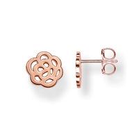 thomas sabo rose gold plated cut out flower stud earrings h1783 415 12