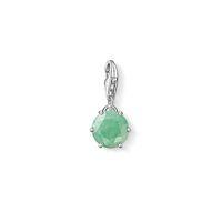 Thomas Sabo Silver May Green Aventurine Charm 1258-010-6