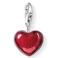 Thomas Sabo Red Enamel Heart Charm 0783-007-10