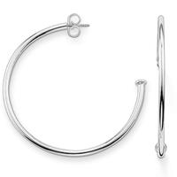 thomas sabo sterling silver half hoop carrier earrings cr591 001 12