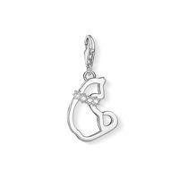 Thomas Sabo Silver Cubic Zirconia Cat Charm 1245-051-14