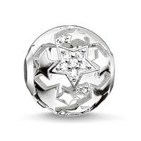 thomas sabo silver cubic zirconia starry sky bead k0187 051 14