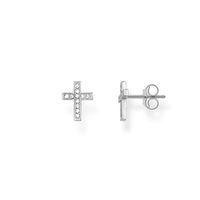 Thomas Sabo Silver Pave Cross Stud Earrings H1880-051-14