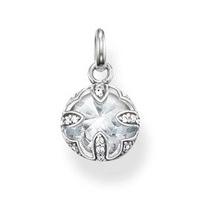 thomas sabo silver cubic zirconia fancy round pendant pe685 643 14