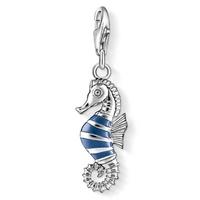 Thomas Sabo Silver Blue Stipe Seahorse 1045-007-1