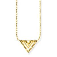 Thomas Sabo Gold Plated Africa Triangle Necklace KE1568-413-39-L45V