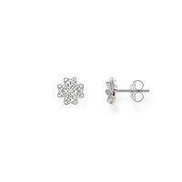 thomas sabo silver pave clover stud earrings h1864 051 14