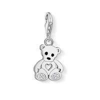thomas sabo silver cubic zirconia teddy bear charm 1119 041 14