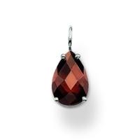 thomas sabo silver brown cz faceted tear drop pe523 051 2