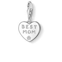 Thomas Sabo Silver Best Mom Heart Charm 0821-001-12