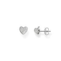 Thomas Sabo Silver Pave Heart Stud Earrings H1863-051-14