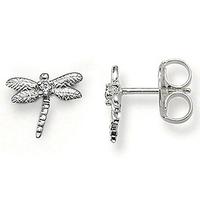 Thomas Sabo Silver CZ Dragonfly Stud Earrings H1736-051-14