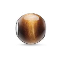 Thomas Sabo Silver Brown Tigers Eye Bead K0045-045-2