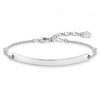 thomas sabo ladies silver love bridge bracelet lba0099 051 14 l19v