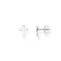 thomas sabo silver plain cross stud earrings h1893 001 12