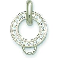 Thomas Sabo Sterling Silver CZ Charm Carrier X0018-051-14