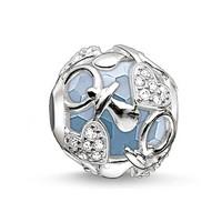 Thomas Sabo Silver Blue Chalcedony Baby Boy Karma Bead K0158-843-31