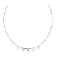Thomas Sabo Ladies Diamond Silver Triangle Necklace D_KE0009-725-14